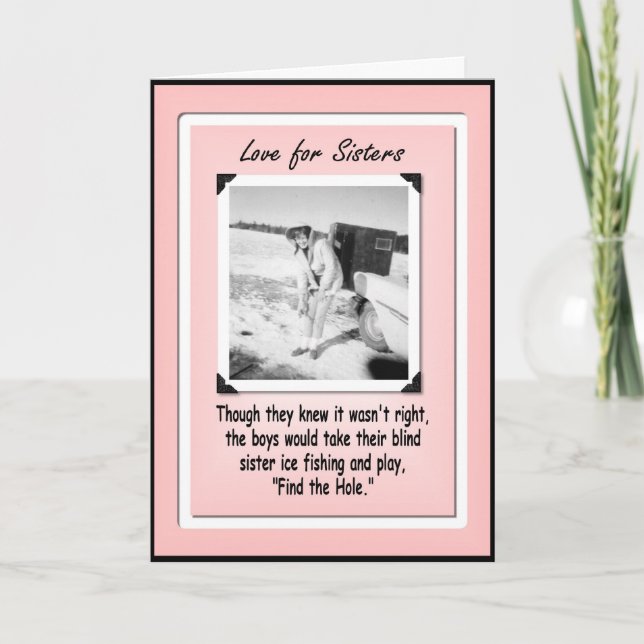 Carte Amour pour Soeur Anniversaire (Devant)