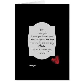 Carte, amour, romance,