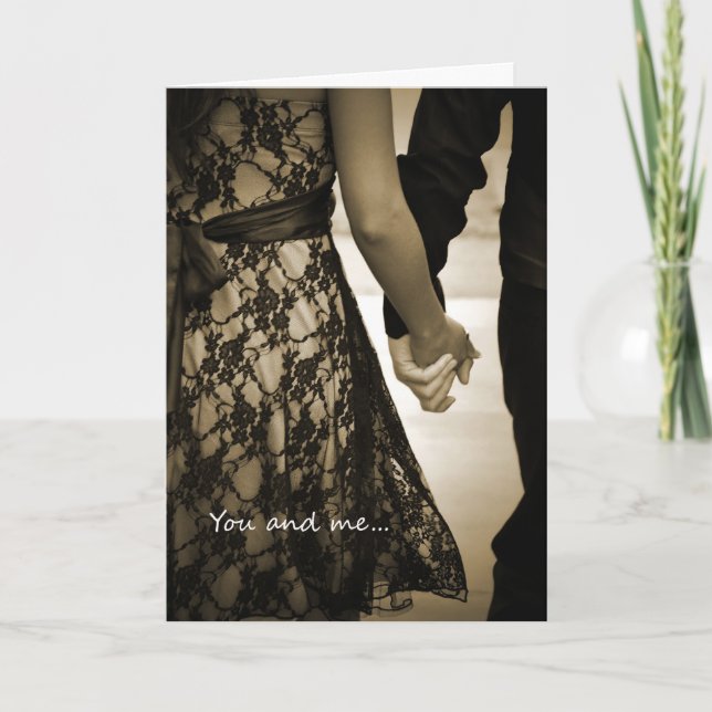 Carte Amour romantique (Devant)