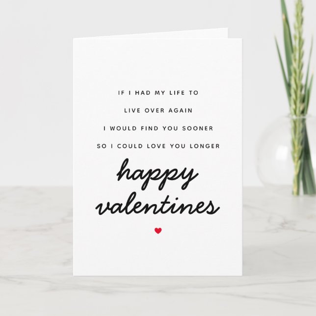 Carte Amour romantique Vous Longez Coeur Poème Saint Val (Devant)