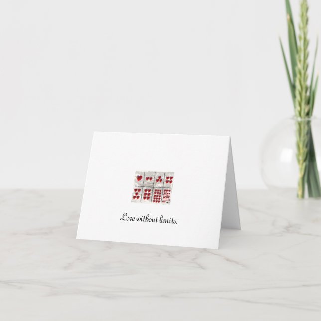 Carte Amour sans limites. (Devant)