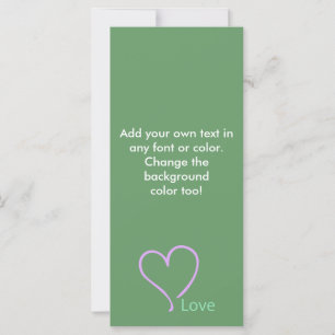 Carte Amour simple et coeur