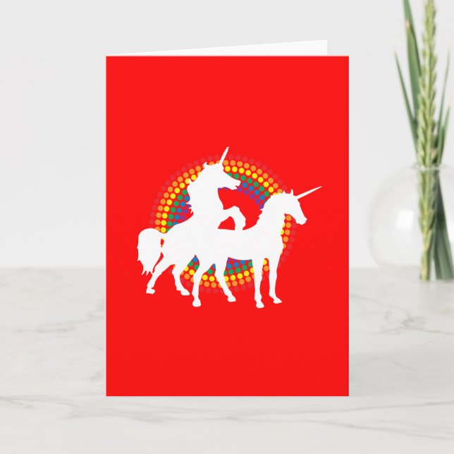 CARTE AMOUR UNICORN (Devant)