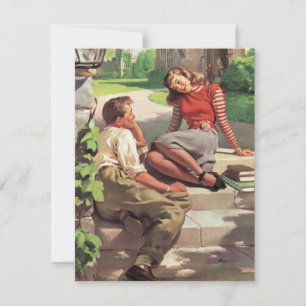 Carte Amour vintage et romance, Épouses du lycée