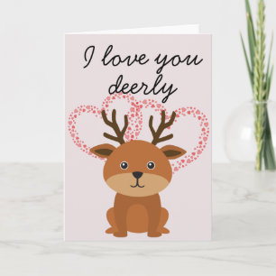 Carte Amour Vous Cher Anniversaire des Cerfs Saint Valen