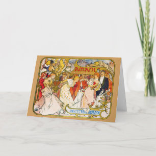 Carte Amoureux, Alphonse Mucha