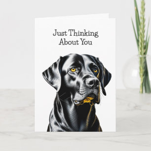 Carte Amoureux de les chiens du Black Lab   Réfléchissez