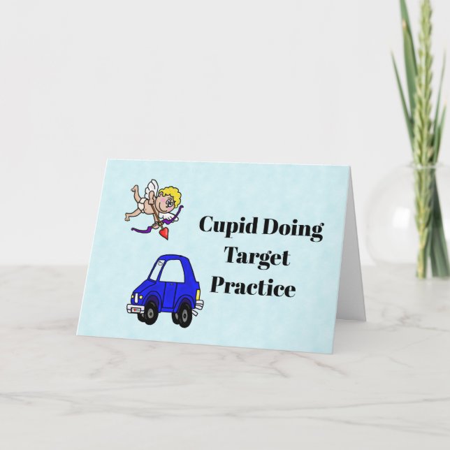 Carte Amoureux de voiture Funny Valentine's Day Card (Devant)
