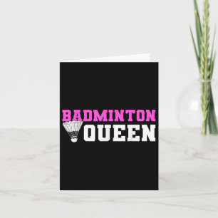 Carte Amoureux de volant de badminton Joueur de badminto