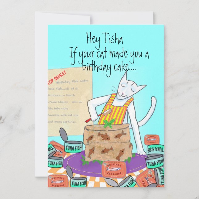 Carte Amoureux des chats Funny Anniversaire de collègues (Devant)