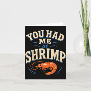 Carte amoureux des crevettes cajun fruits de mer