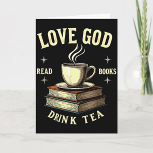 Carte Amoureux des livres chrétiens Aime Dieu Lire des l