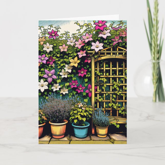 Carte Amoureux du plante et du jardinage Anniversaire (Devant)