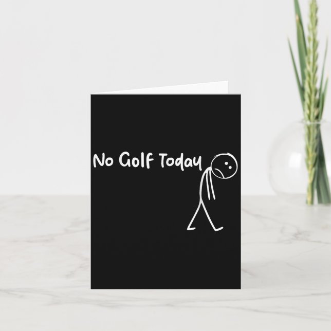 Carte Amoureux Golf Pas de Golf Aujourd'hui Hommes Femme (Devant)