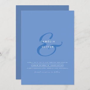 Carte Ampersand Mariage moderne Inviter QR Code RSVP