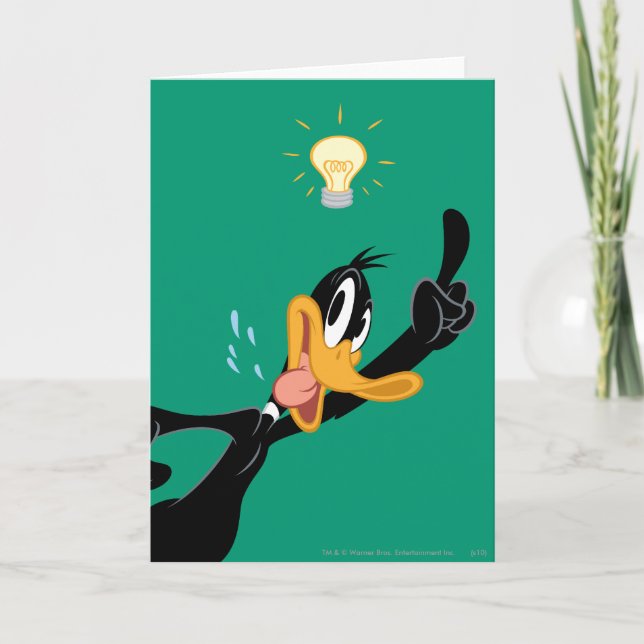 Carte Ampoule au-dessus de la tête de DAFFY DUCK™ (Devant)