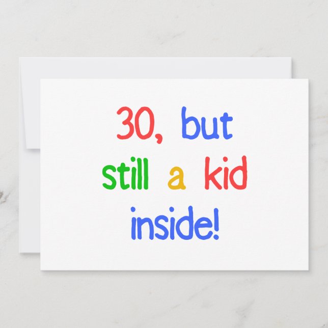 Carte Amusant 30e anniversaire Humour (Devant)