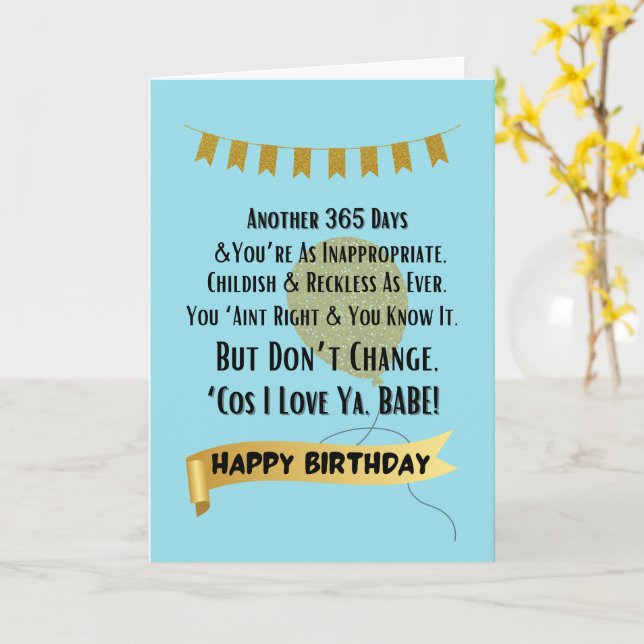Carte Amusant 365 jours pour être une meilleure personne (Fleur jaune)