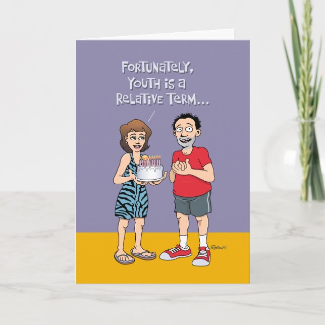 Carte Amusant 40e anniversaire Salutation pour lui (Devant)