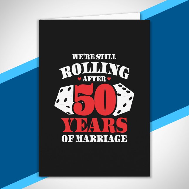 Carte Amusant 50ème anniversaire Couples mariés 50 ans (Créateur téléchargé)