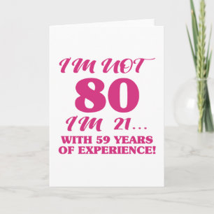 Carte Amusant 80e anniversaire