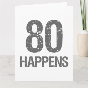 Carte Amusant 80e anniversaire