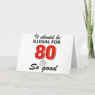 Carte Amusant 80ème anniversaire conceptions