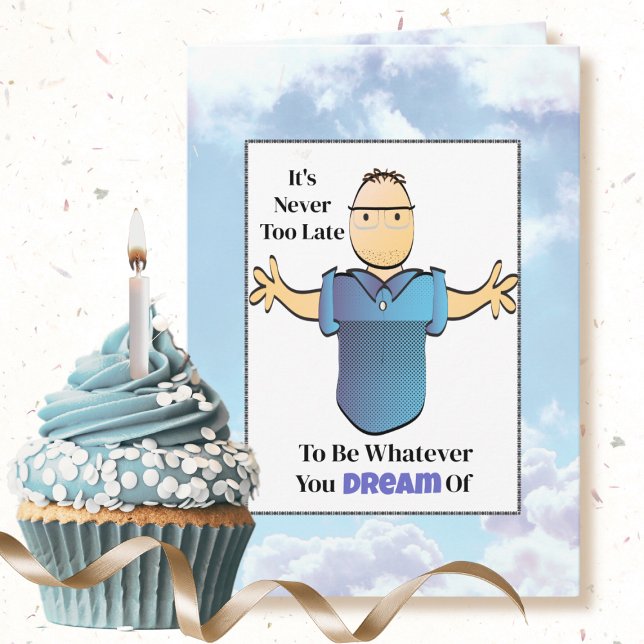 Carte Amusant 80ème caricature masculine Anniversaire hu (Créateur téléchargé)