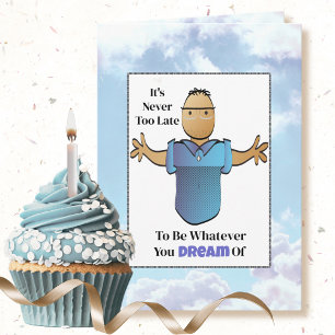 Carte Amusant 80ème Ethnic Homme Cartoon snarky Annivers