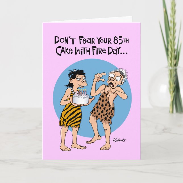Carte Amusant 85ème anniversaire masculin (Devant)