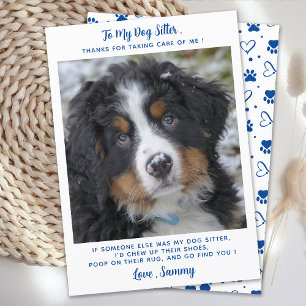 Carte Amusant Animaux de compagnie personnalisé Chien Ch