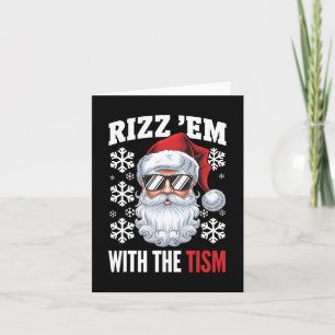 Carte Amusant Autisme Rizz Em Avec Tism Père Noël Noël