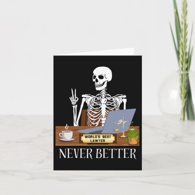 Carte Amusant avocat Halloween (Devant)