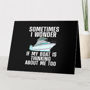 Carte Amusant Bateau Art Pour Hommes Femmes Bateau Batea