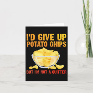 Carte Amusant Chips De Pomme De Terre Art Pour Hommes Fe