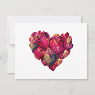 Carte Amusant cœur amour graphique Saint-Valentin hommes