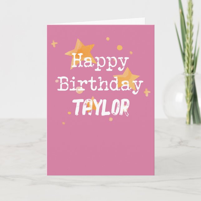 Carte Amusant collègue Anniversaire pour Lover Pink café (Devant)