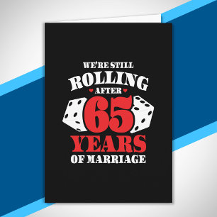 Carte Amusant Couples du 65e anniversaire mariés 65 ans