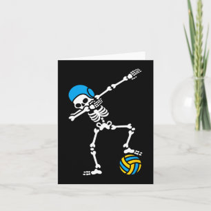 Carte Amusant Dab squelette Dabbing Water polo Halloween