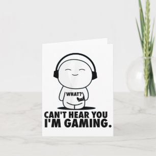 Carte Amusant gamer - pour les garçons 8-12 Je ne peux p