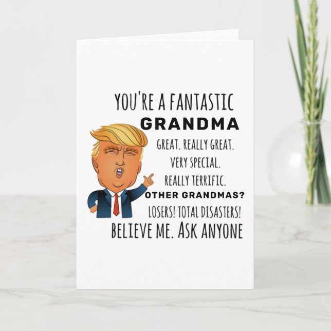 Carte Amusant grand-mère Anniversaire Meilleur cadeau (Devant)