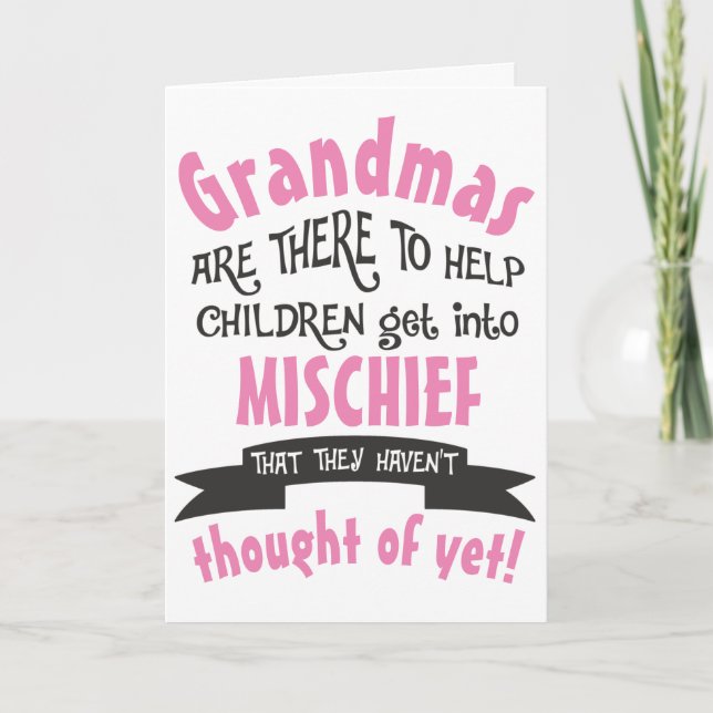 Carte Amusant grand-mère mal anniversaire (Devant)