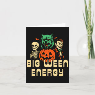 Carte Amusant Halloween Big Ween Energy Uni Pour Hommes