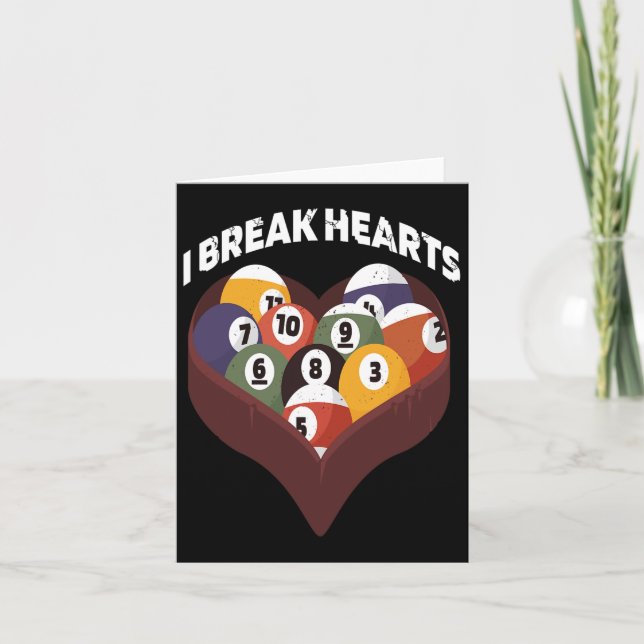 Carte Amusant Human Billiards Evolution 8 Ll Pool Cue St (Devant)