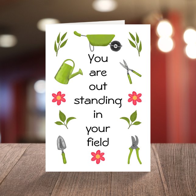 Carte Amusant jardin d'anniversaire inspirant jeu de cit (Créateur téléchargé)