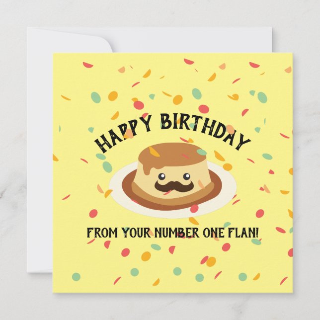 Carte Amusant Joyeux Anniversaire de votre numéro un Fla (Devant)