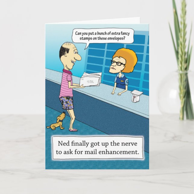 Carte Amusant Mail Enhancement Anniversaire (Devant)