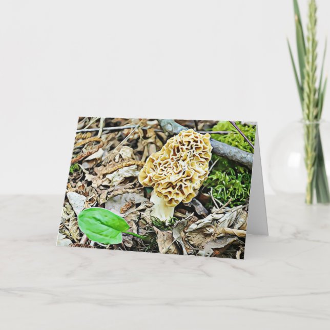 Carte Amusant mais romantique Humour de champignons Je t (Devant)