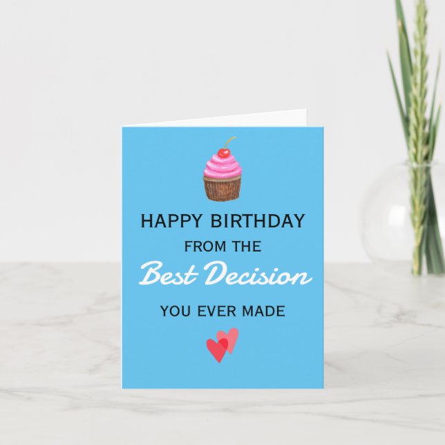Carte Amusant Mari d'anniversaire mari ami ami amie femm (Devant)