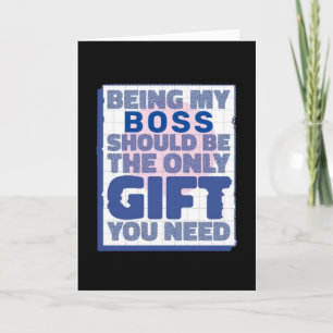 Carte Amusant Meilleur cadeau pour Boss
